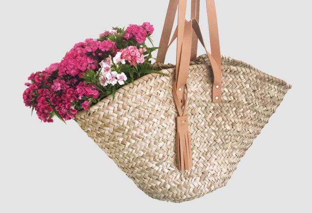 korbtasche basket bag lederhenkel,IBIZZA TASCHE, STRANDTASCHE