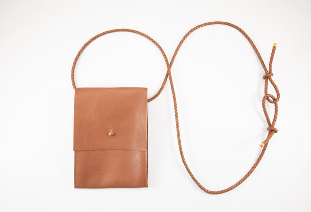 mini Umhängetasche smartphone handy Leder