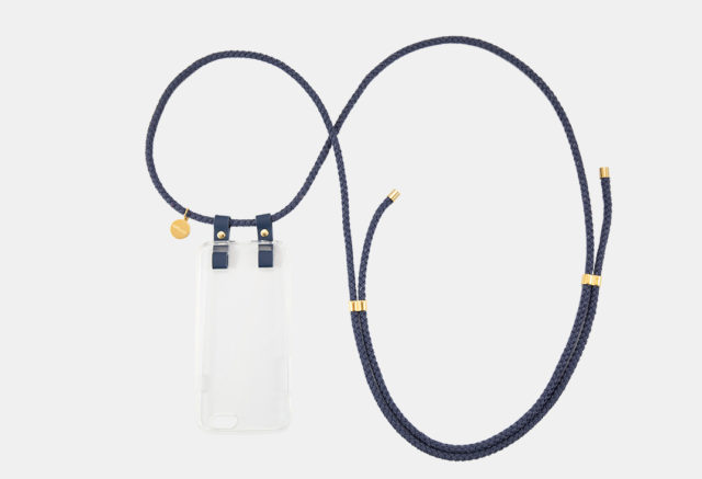 iPhone necklace, handykette, iPhone hülle zum umhängen, crossbody iPhone case, leather Leder, Baumwollkordel, cotton cord