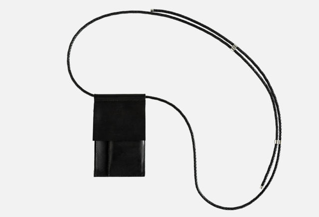 Leder Brustbeutel, neck pouch, leather, Umhängeportemonnaie, crossbody leather bag
