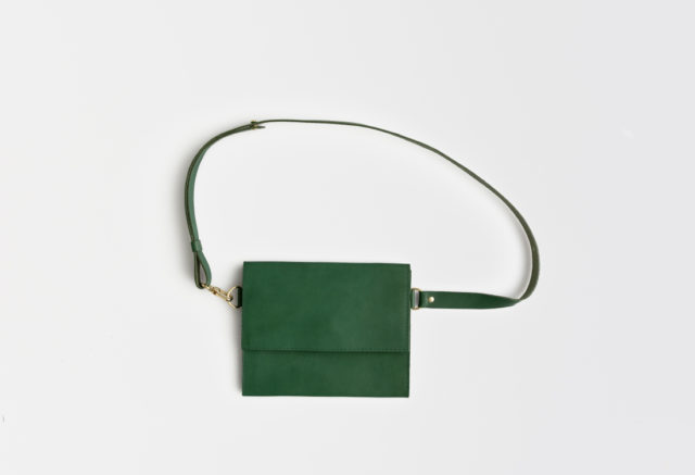 Gürteltasche Leder, Hüfttasche Leder, grün, fanny pack, belt bag, green