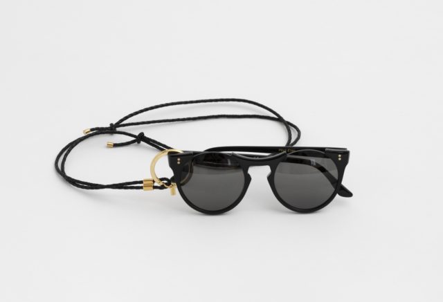 Brillenkette aus leder schwarz