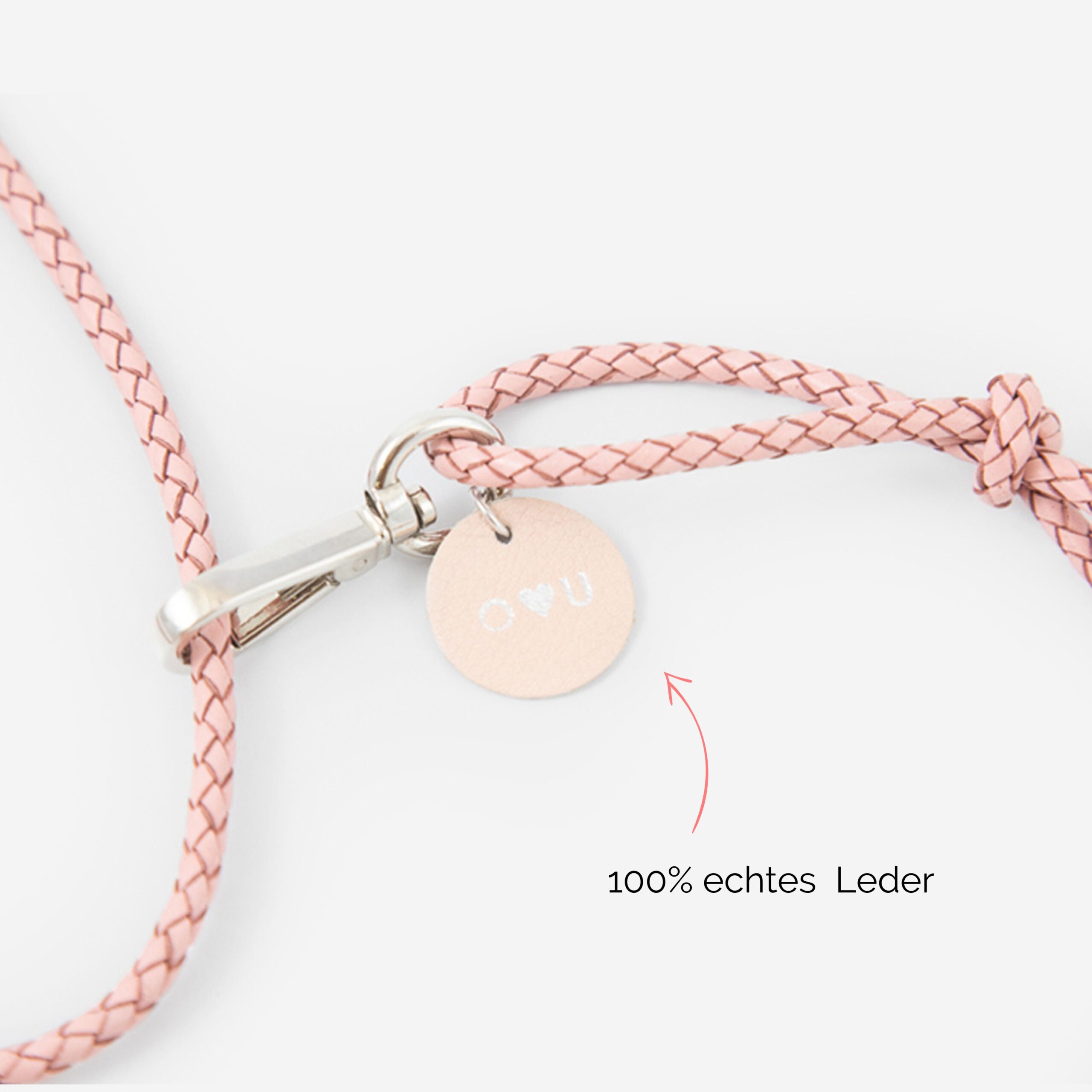 Brenda personalisierter Anhänger aus echtem Leder Zubehör Handyketten Lapàporter