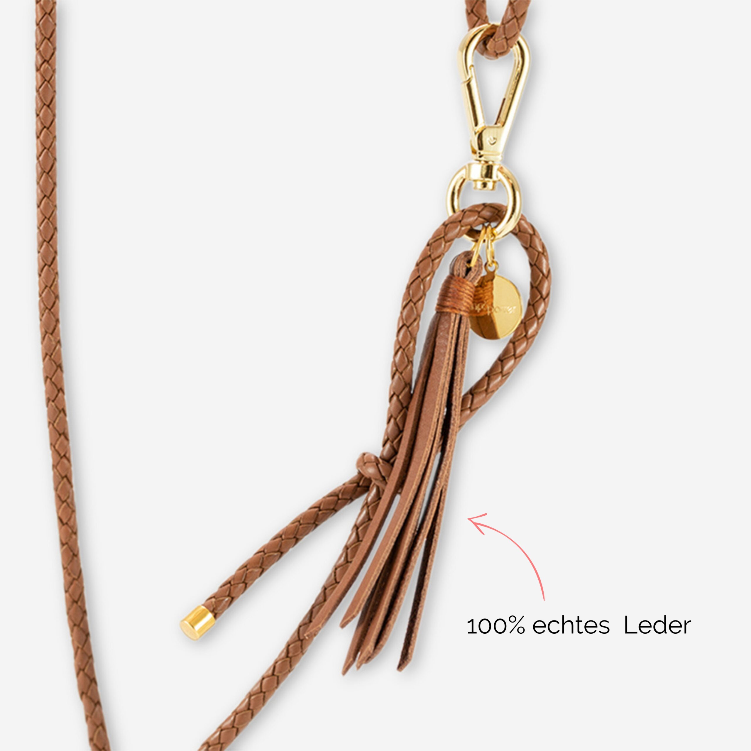 Niki Quaste aus echtem Leder Handyketten Zubehör Lapàporter