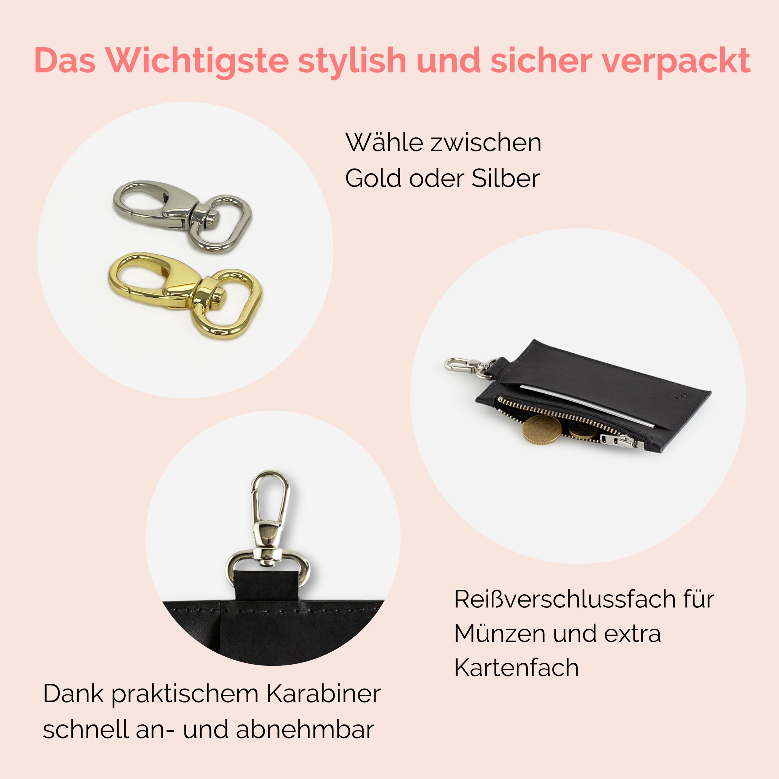 handykette-mit-portemonnaie-viki-schwarz (4) Portemonnaie für Handykette Viki in schwarz