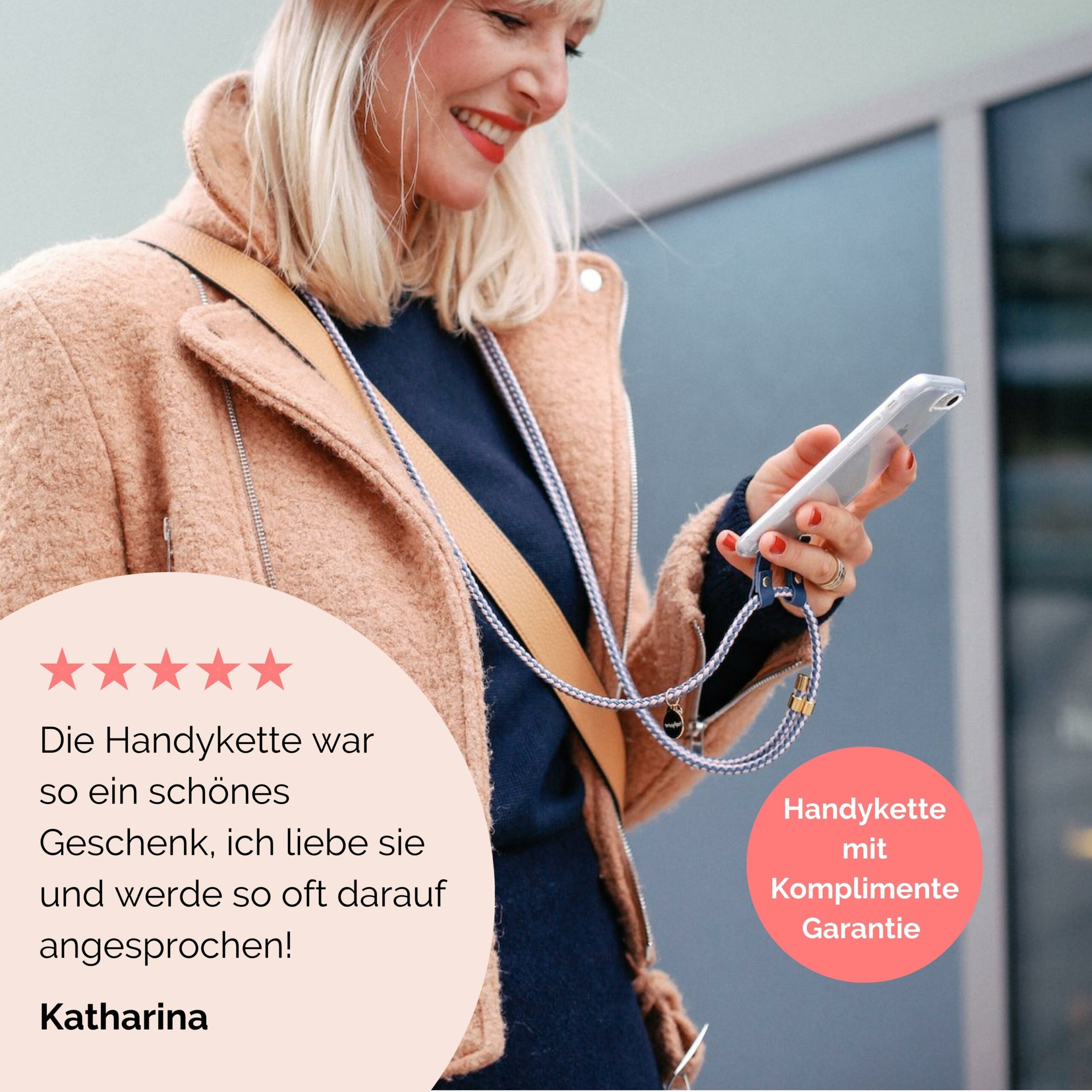 Handykette mit Stoffkordel Mummy Mag