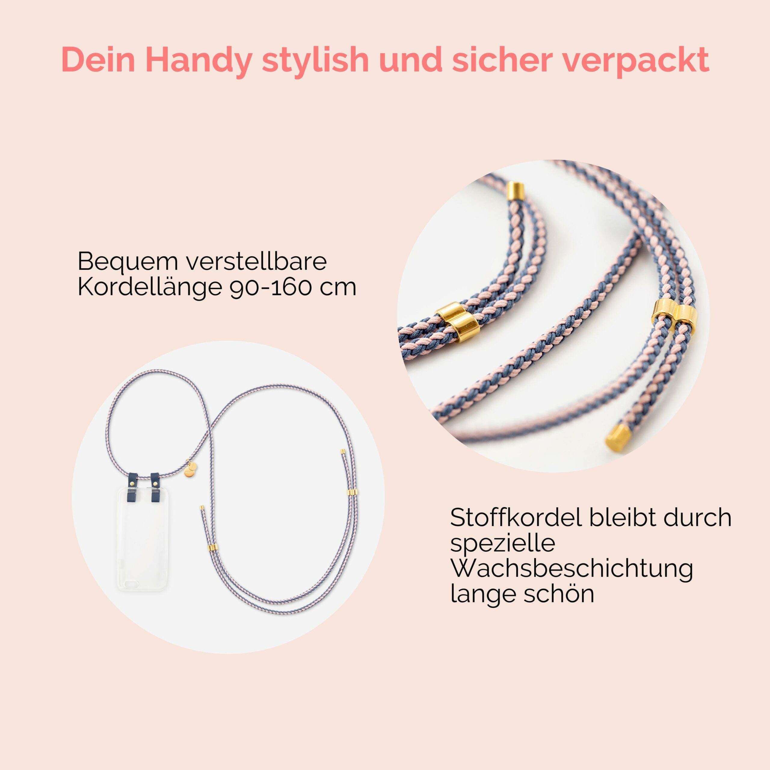 Handykette mit Stoffkordel Mummy Mag