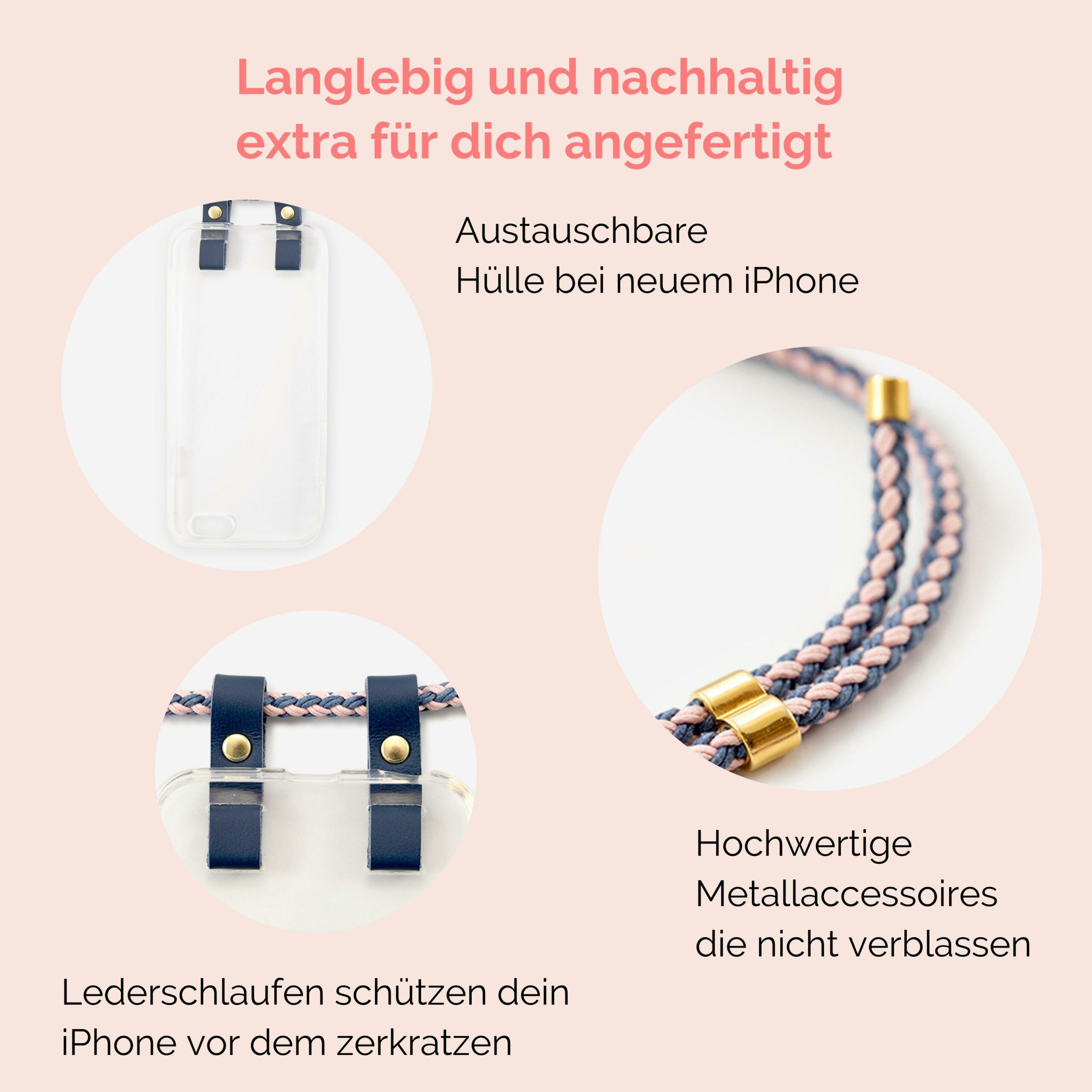 Handykette mit Stoffkordel Mummy Mag