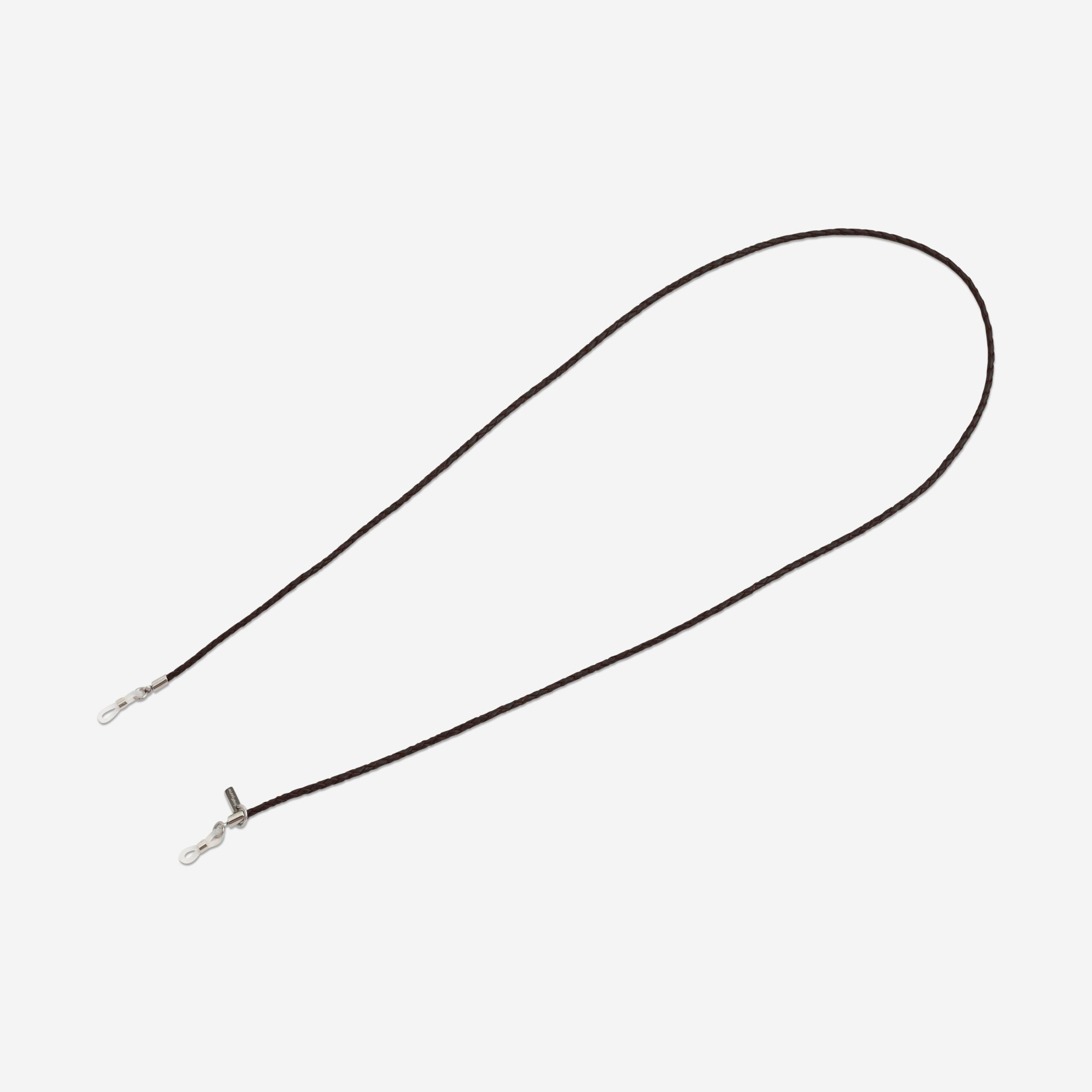 Scarlett Brillenband aus echtem Leder geflochten in braun Lapàporter