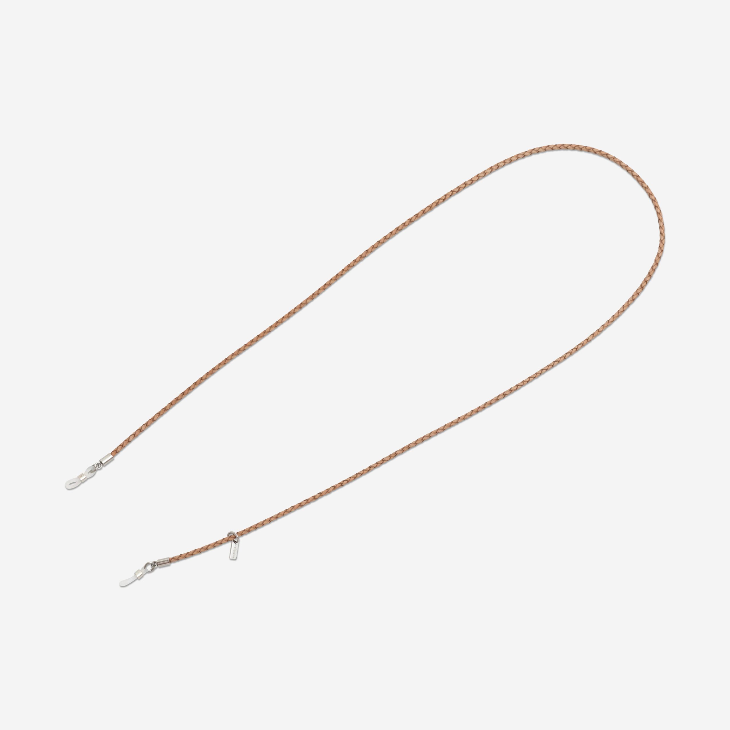 Scarlett Brillenband aus echtem Leder geflochten in natur Lapàporter