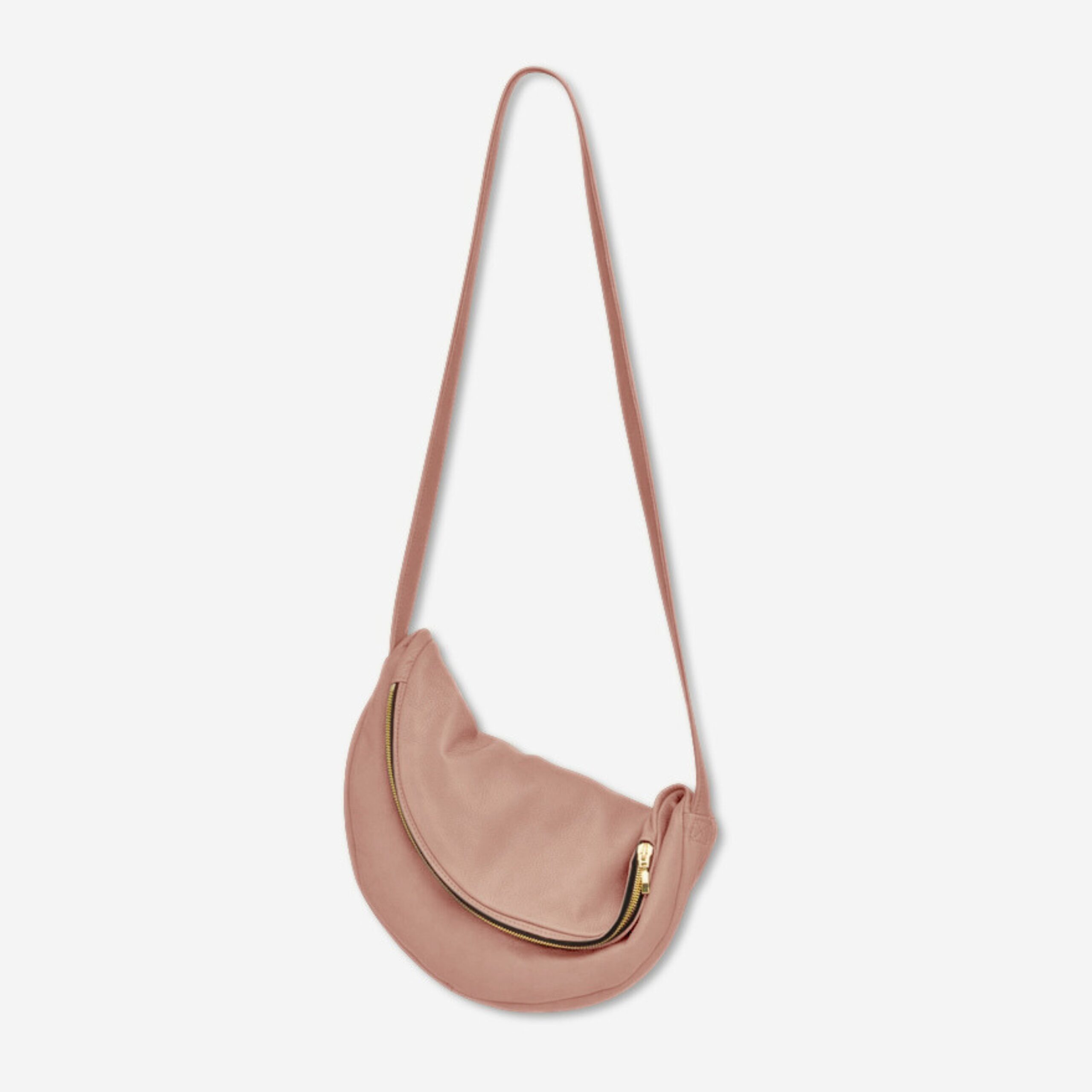 Beuteltasche aus Leder Athene Petit Handtasche Lapàporter in rosé