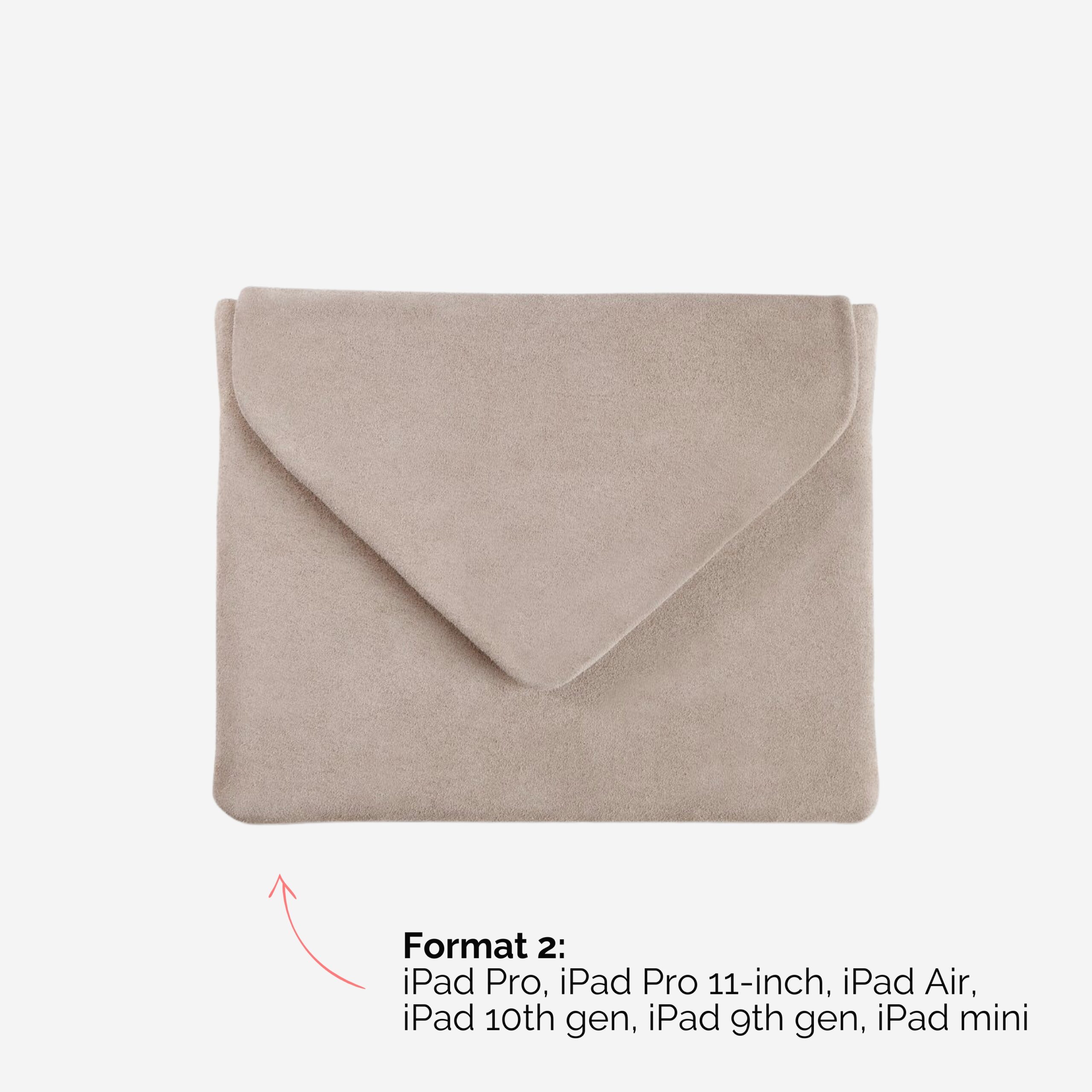 Audrey iPad Tasche aus echtem Leder Lapàporter in sand