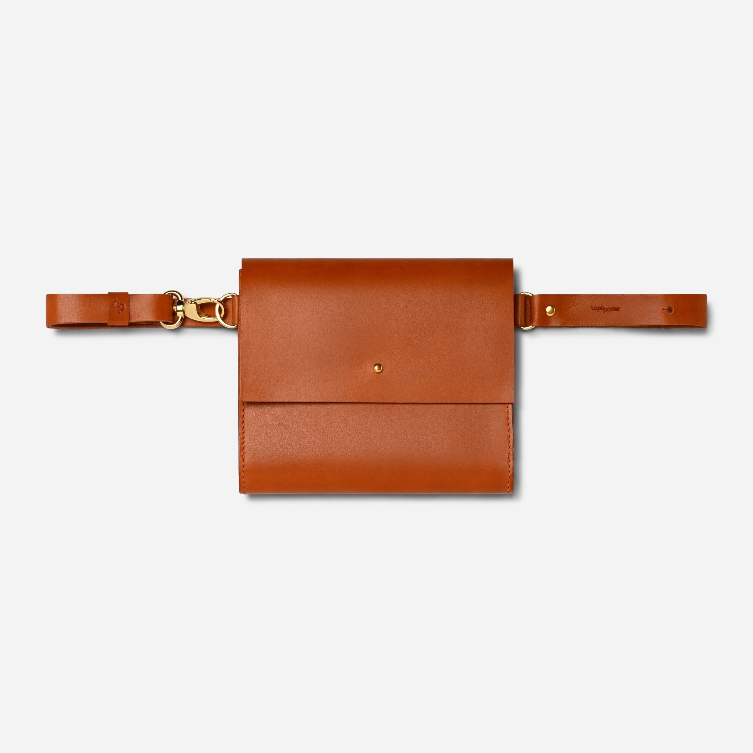 Bauchtasche für Damen aus Leder Camille in cognac