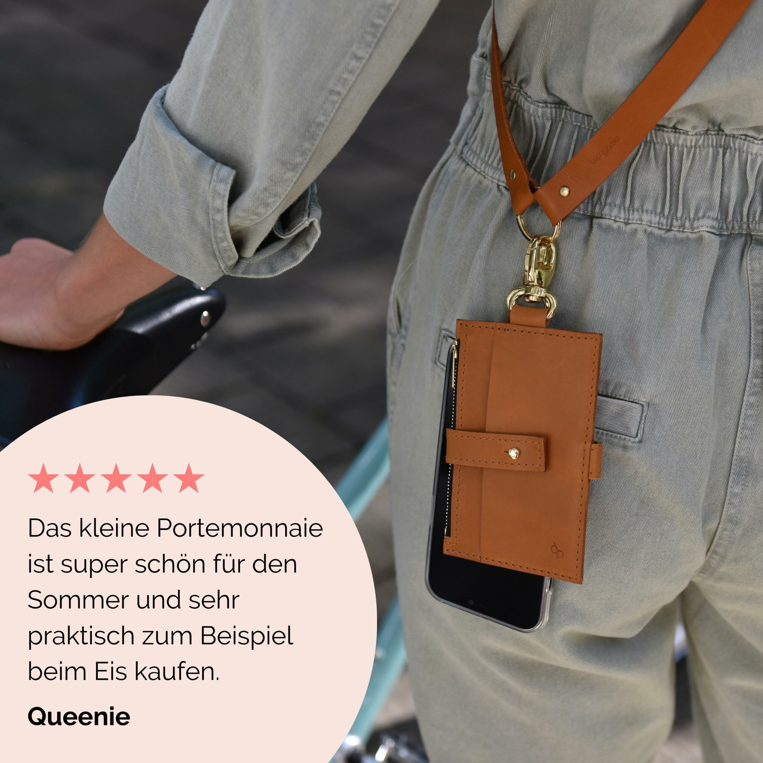 Pina Portemonnaie mit Karabiner zum anhängen Honig Lapàporter