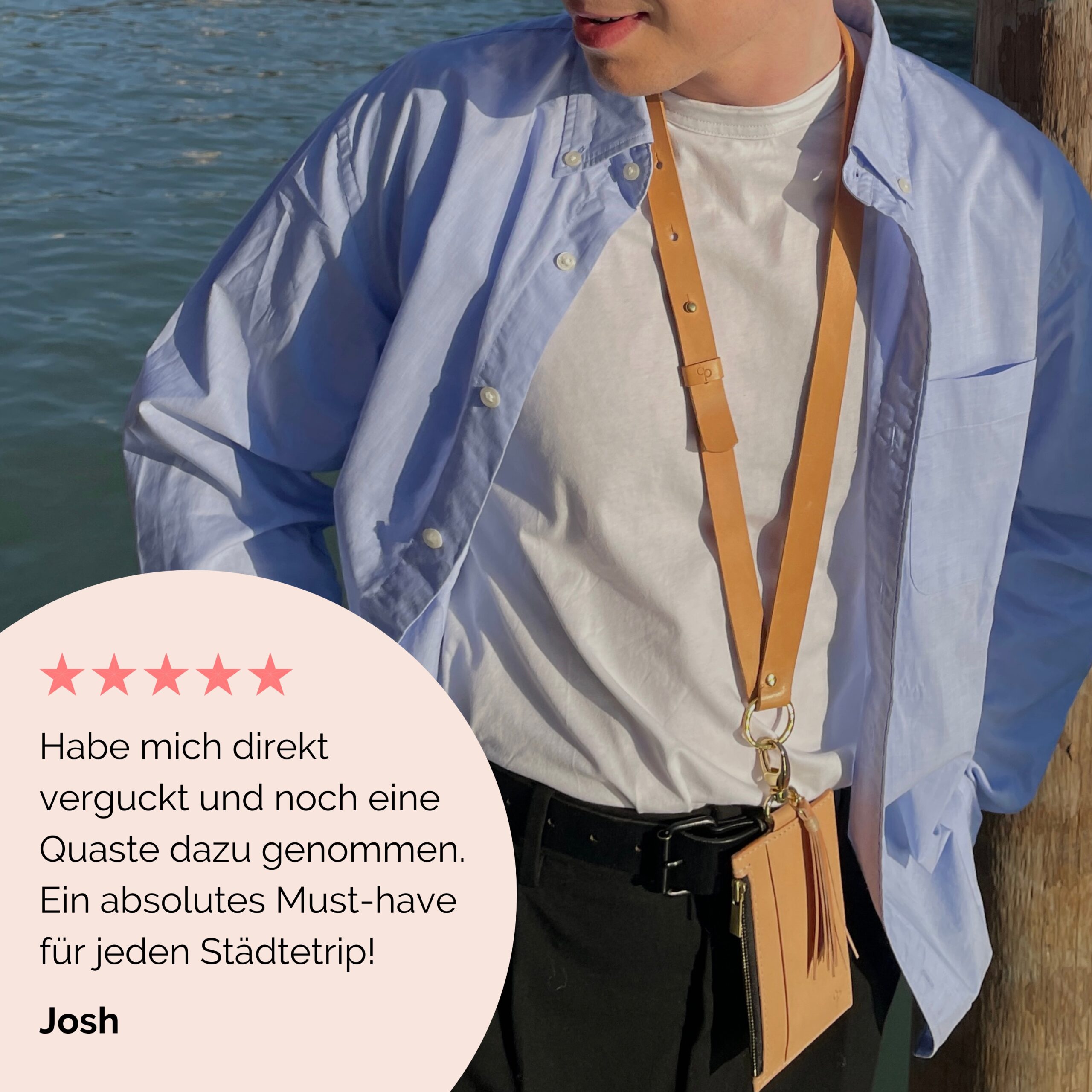 Portemonnaie für Handykette Viki in bordeaux