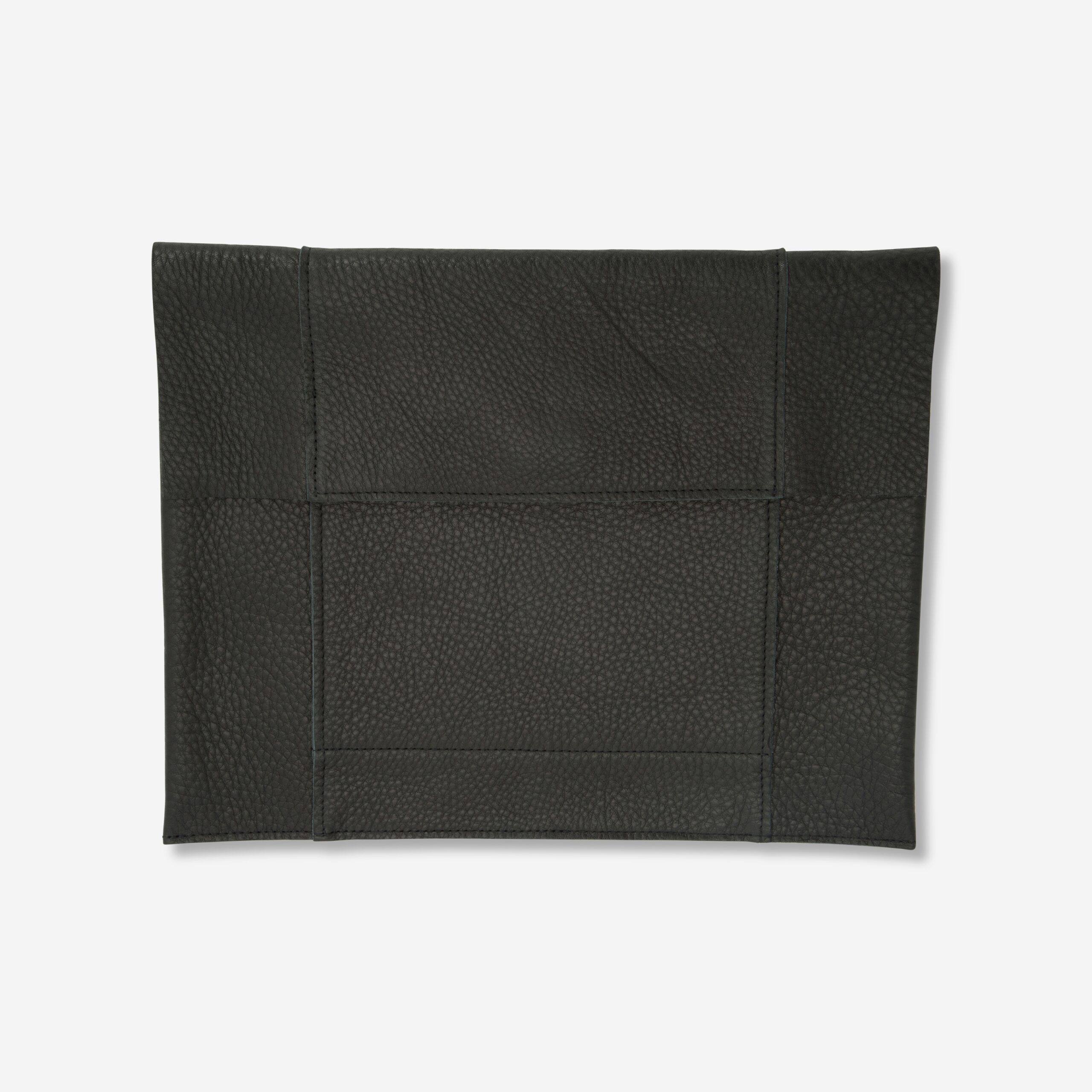 Jacky Mac-Book Hülle aus echtem Leder in schwarz Lapàporter