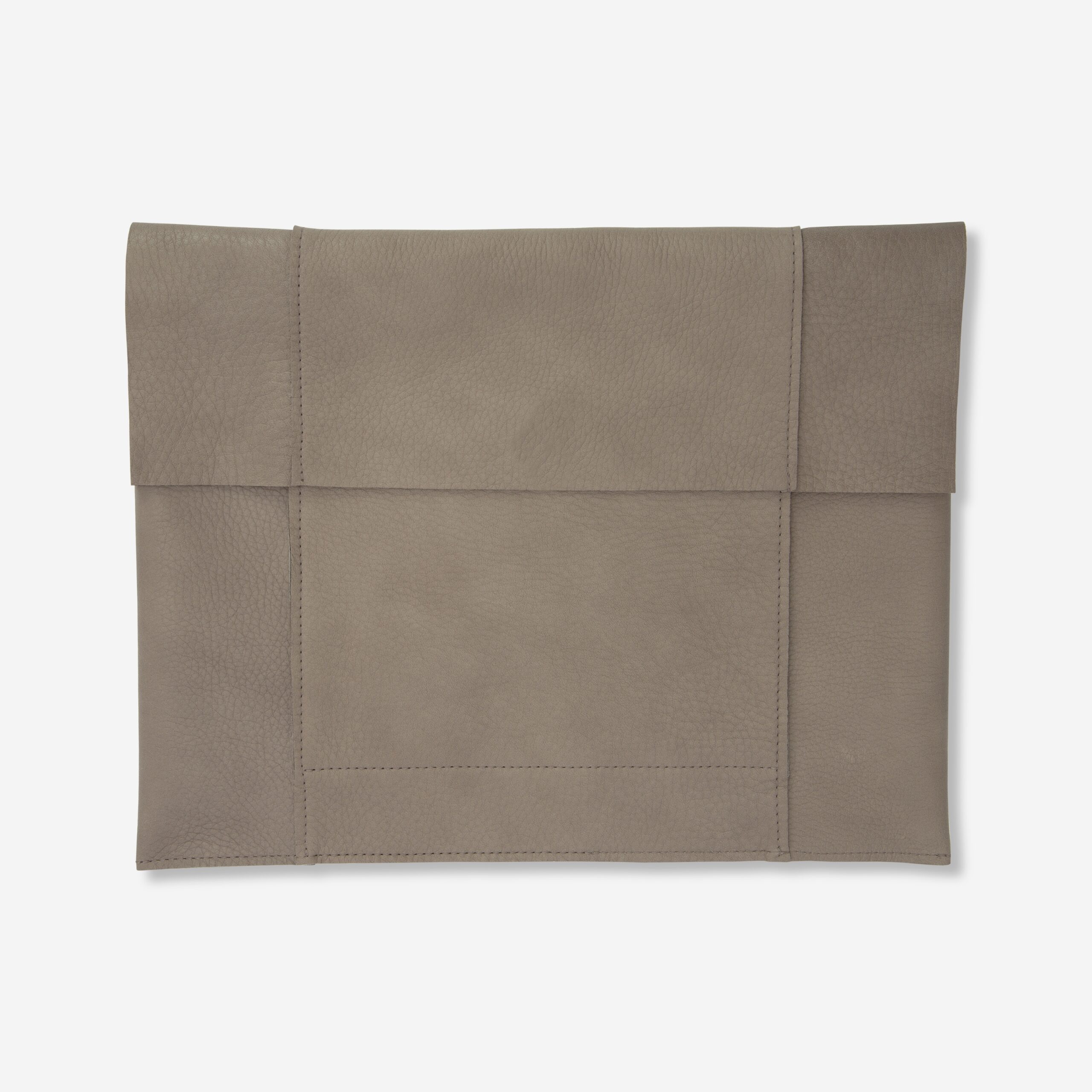Jacky Mac-Book Hülle aus echtem Leder in taupe Lapàporter