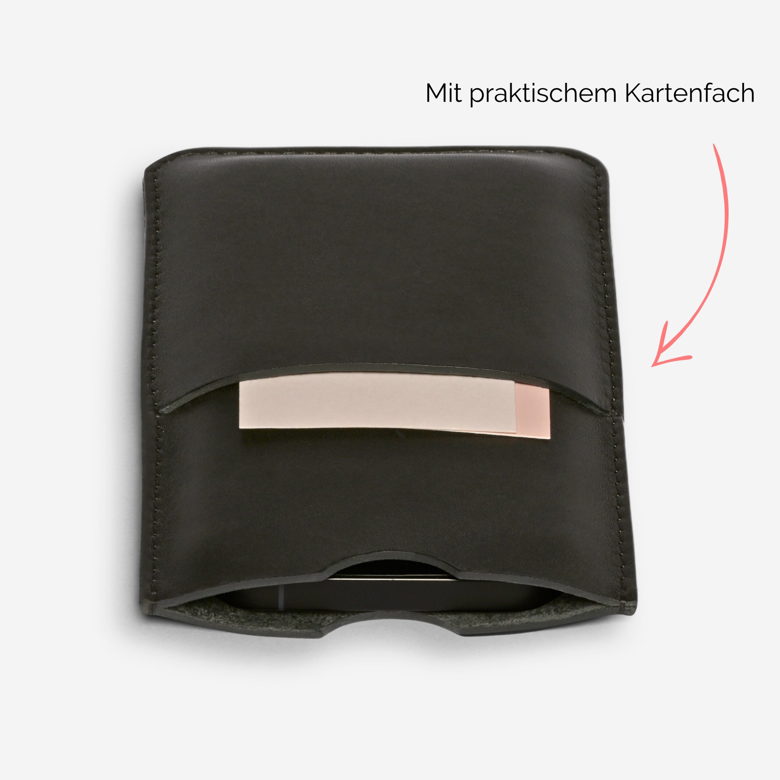 Leder iPhone Hülle Lapàporter in schwarz
