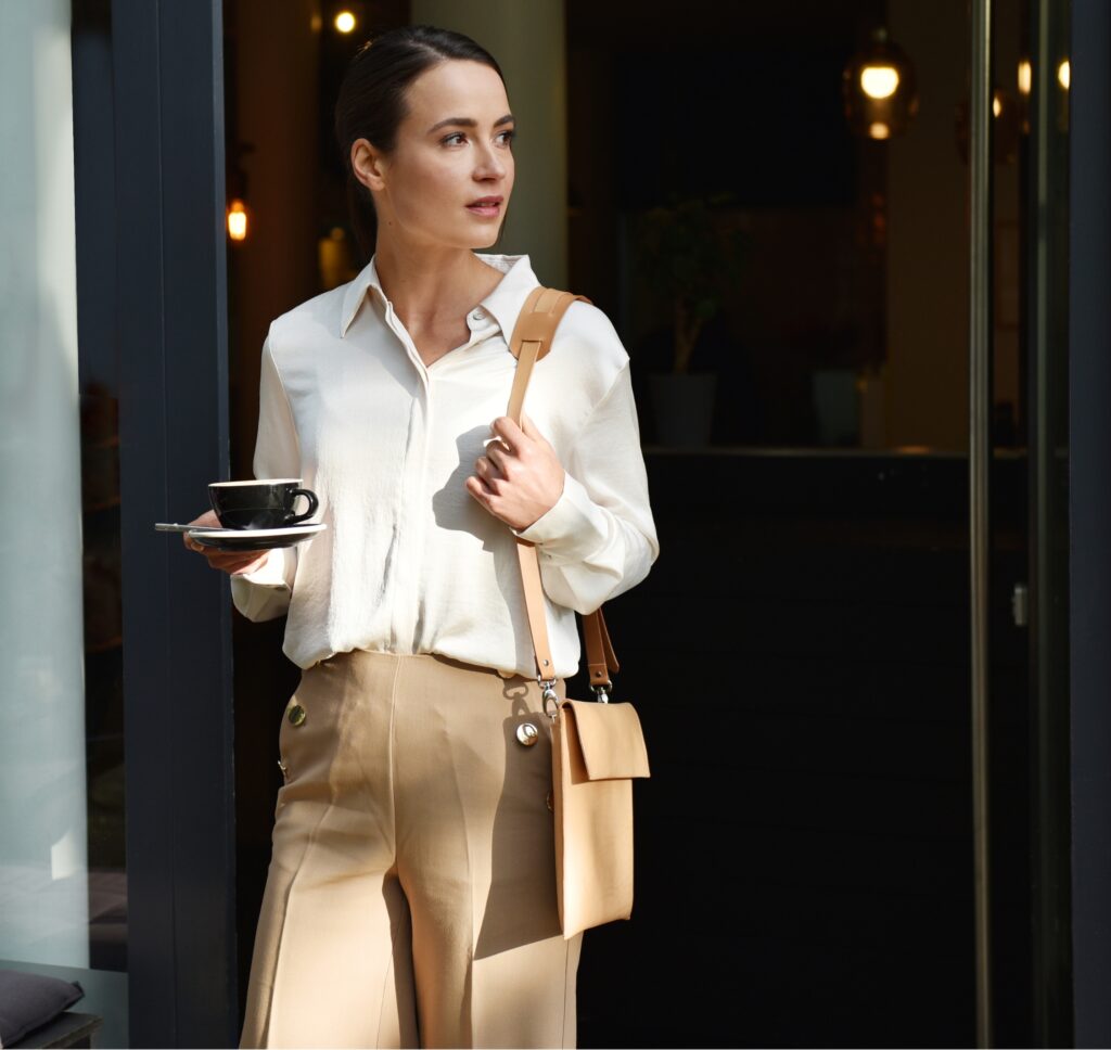 Laptoptasche Damen aus Leder, elegant und perfekt für Business