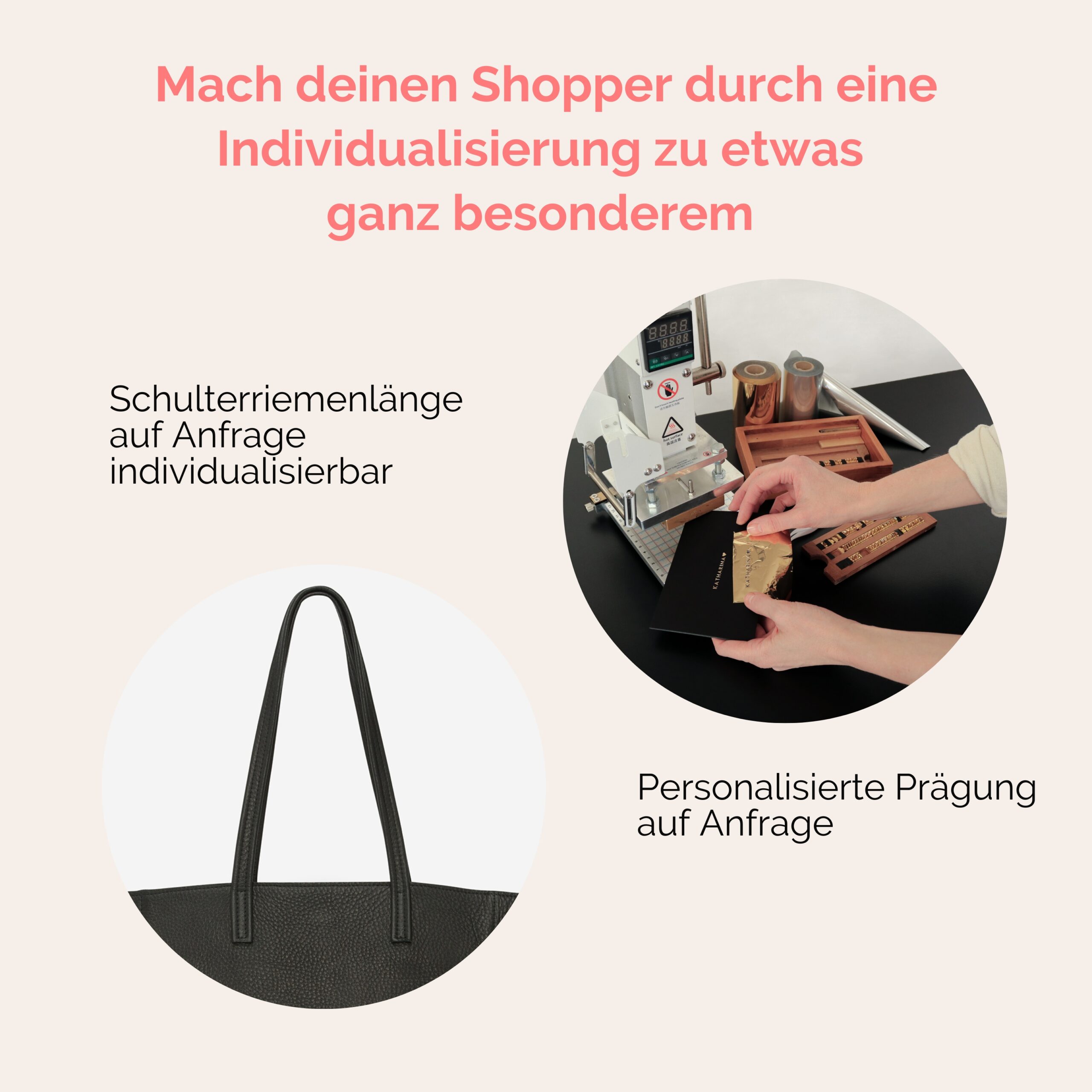 Shopper aus Leder in schwarz Lapàporter