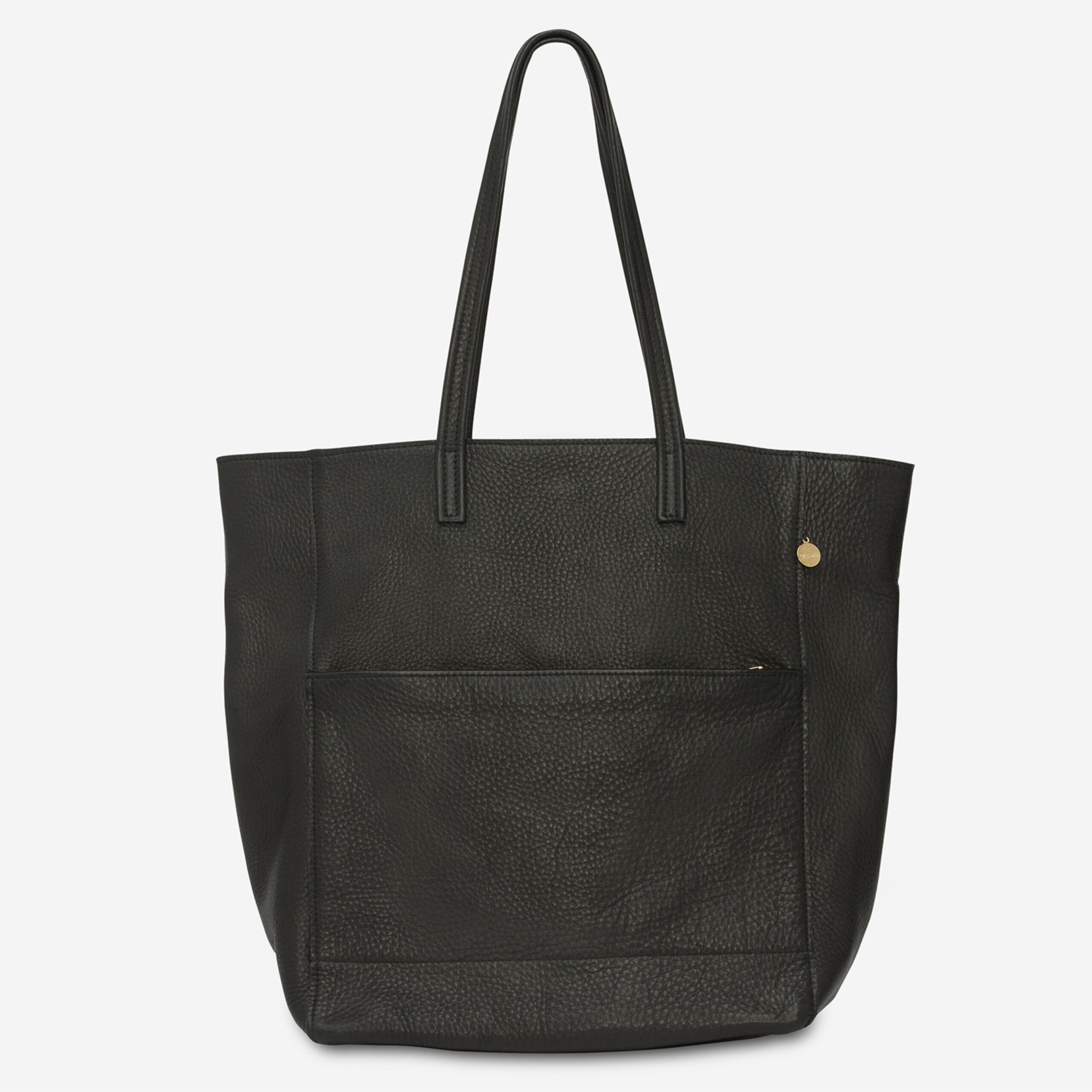 Shopper aus Leder in schwarz Lapàporter
