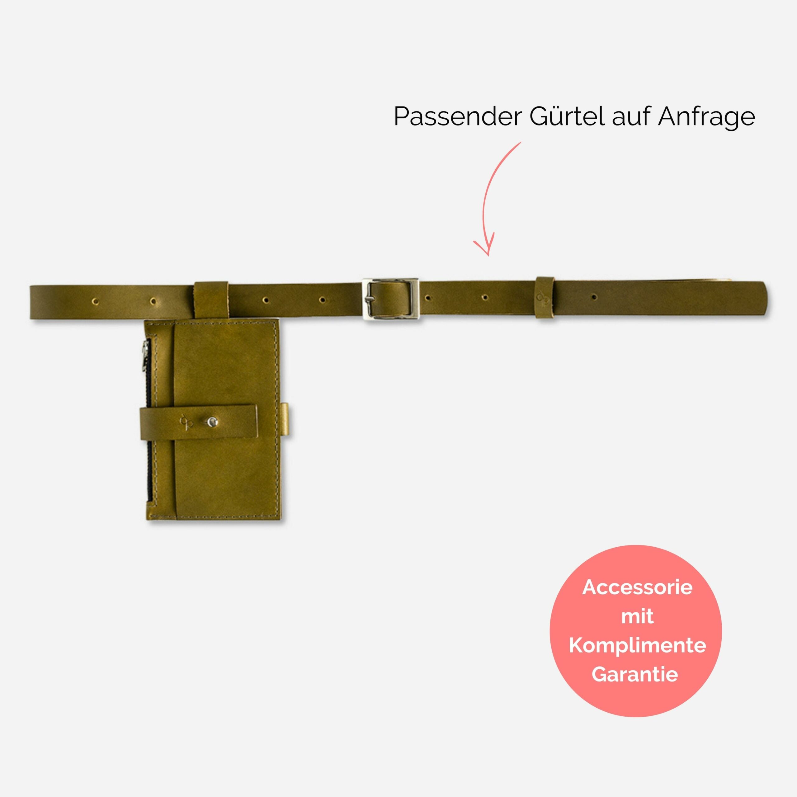 Anna Portemonnaie zum anhängen Lapàporter in oliv