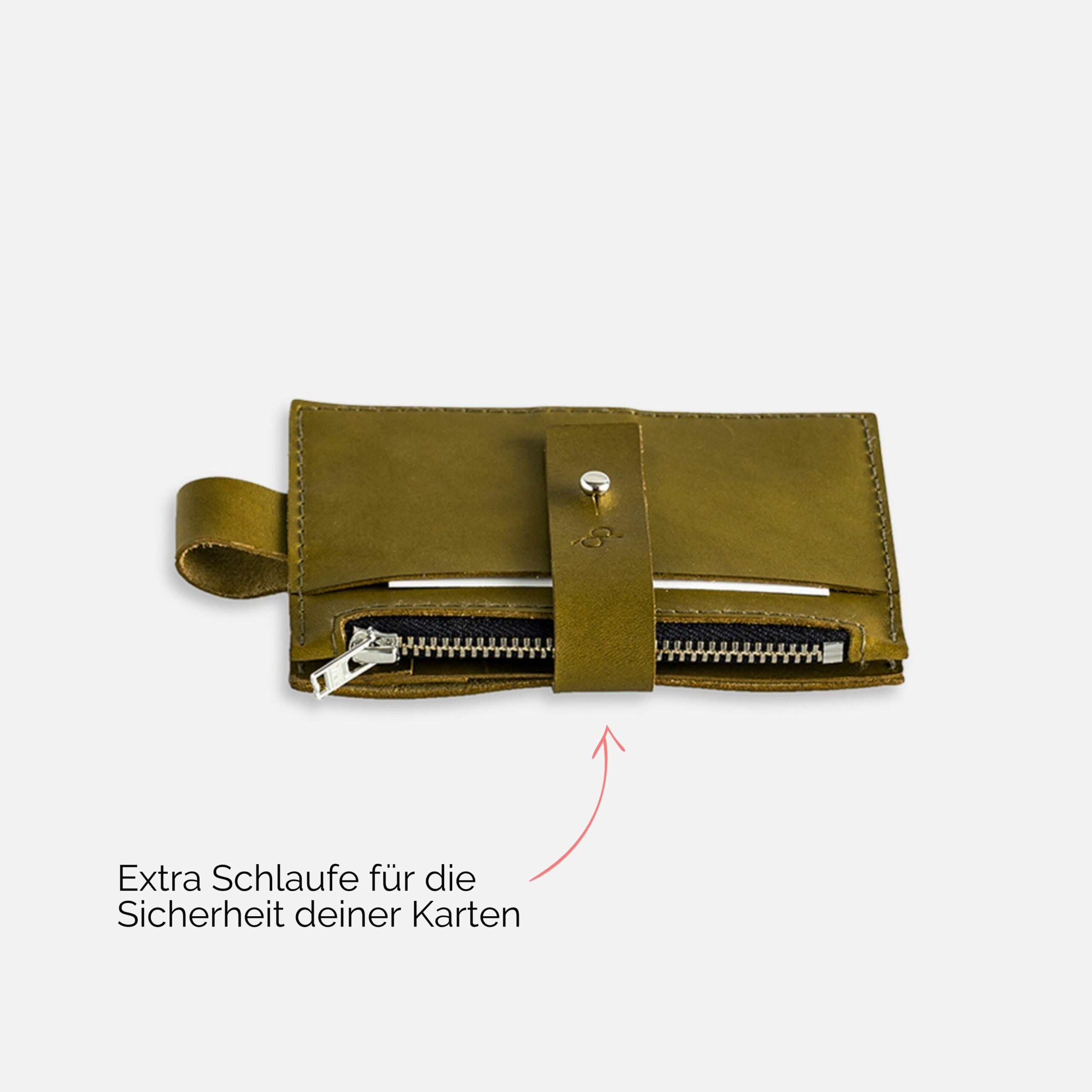 Anna Portemonnaie zum anhängen Lapàporter in oliv