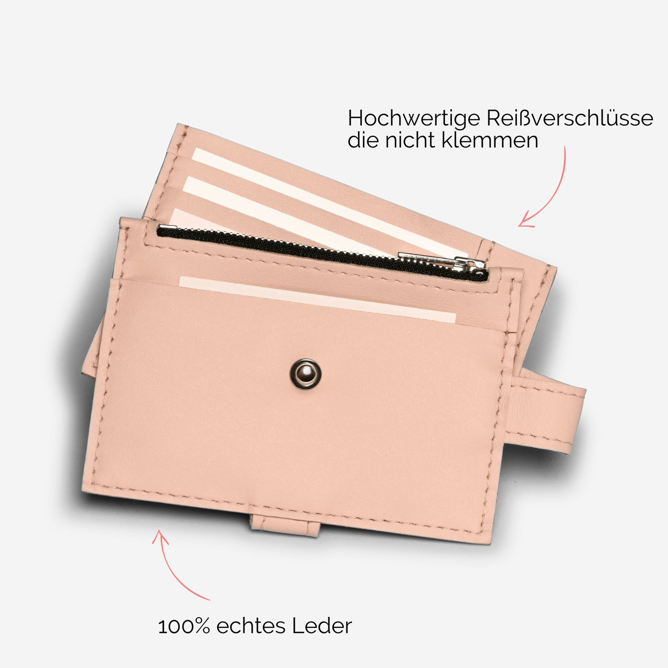 Anna Portemonnaie zum anhängen Lapàporter in rosé