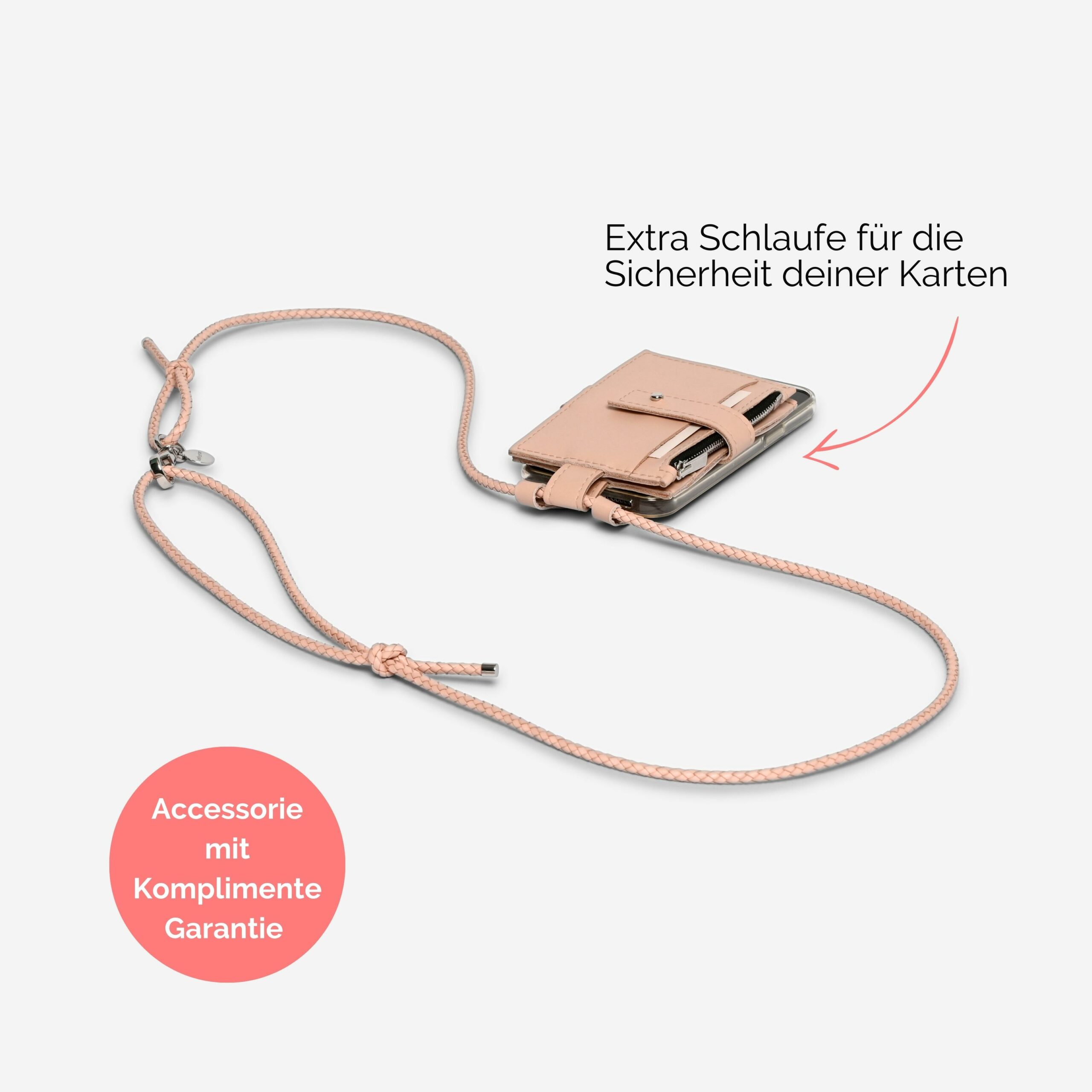 Anna Portemonnaie zum anhängen Lapàporter in rosé