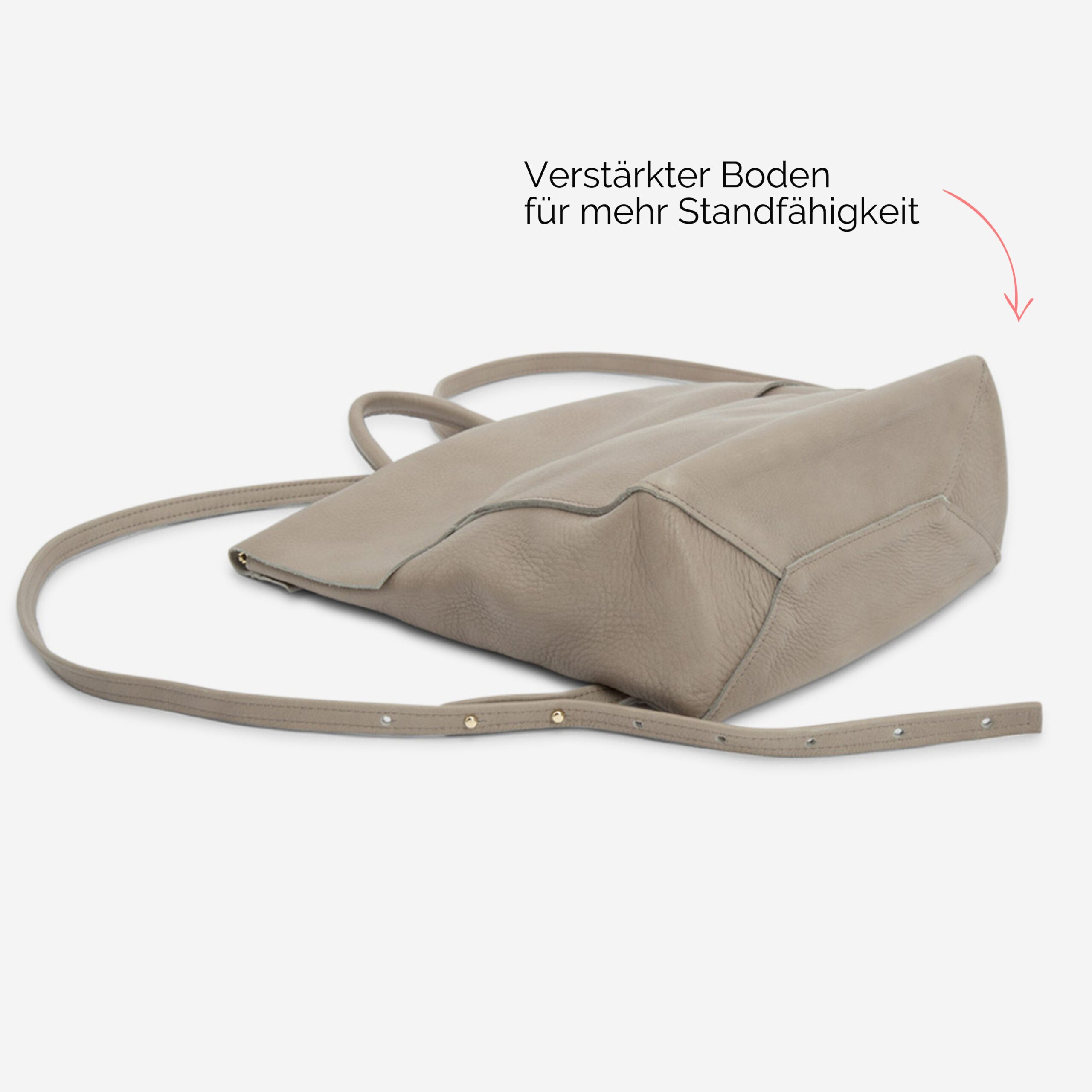 Rebekka Rucksack aus echtem Leder für Damen in taupe Lapàporter