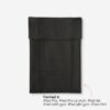 Jacky iPad Tasche aus echtem Leder Lapàporter in schwarz