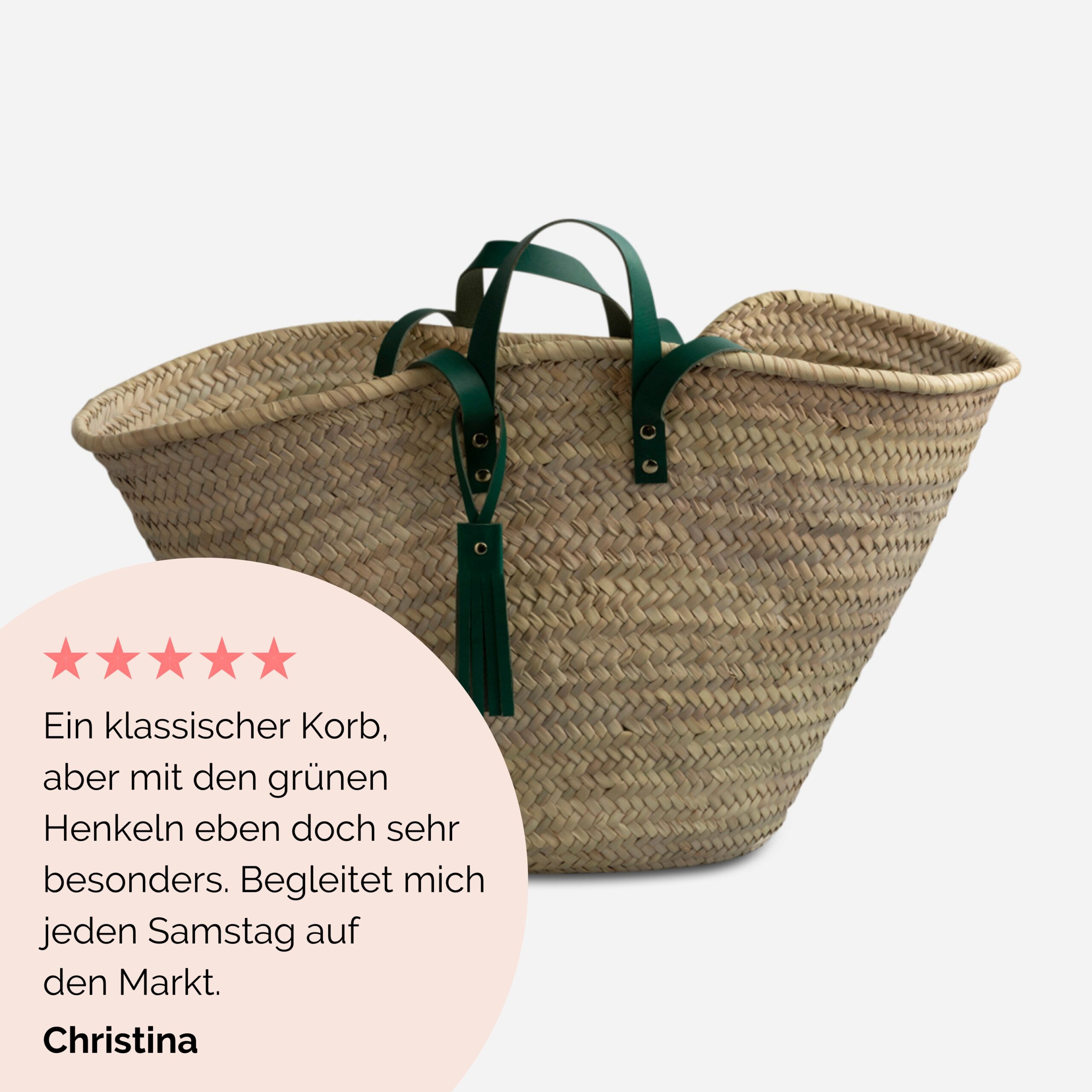 Sina Korbtasche in grün Lapàporter