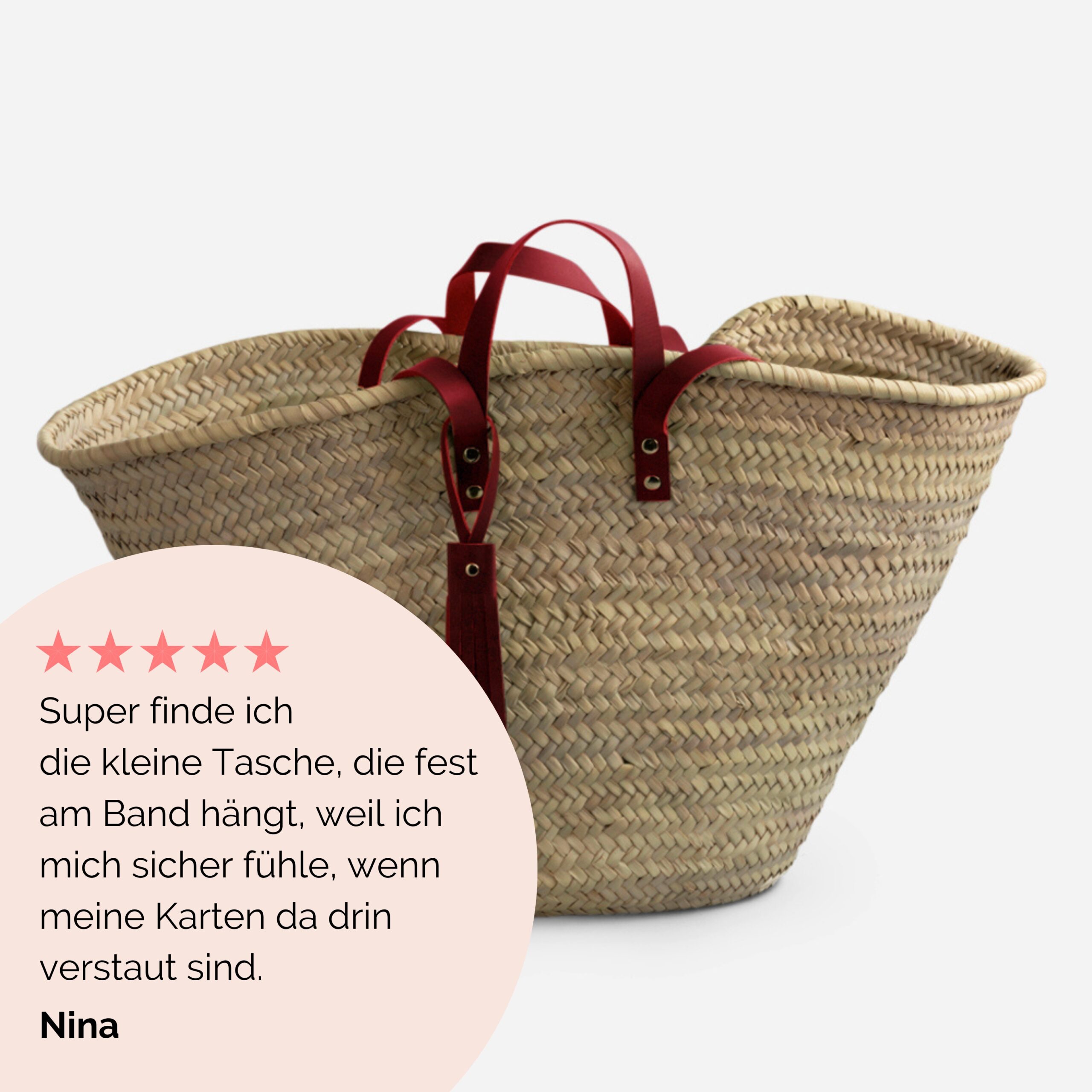 Sina Korbtasche in rot Lapàporter