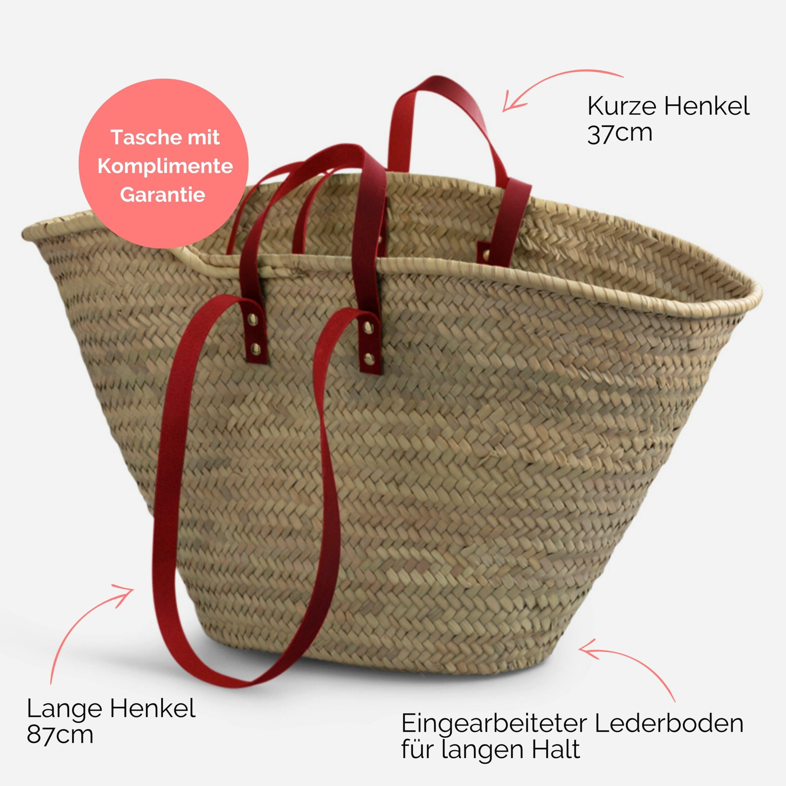 Sina Korbtasche in rot Lapàporter