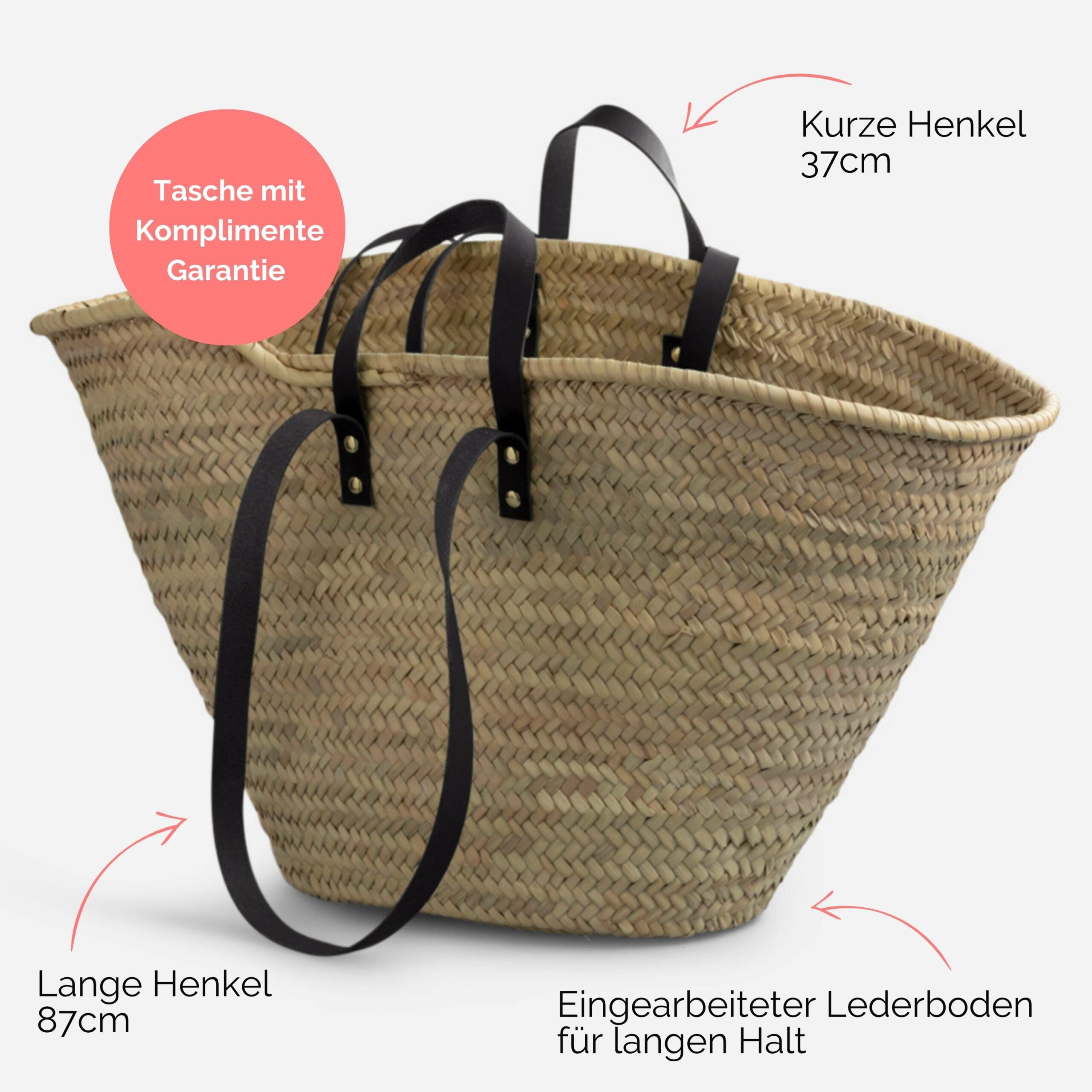 Sina Korbtasche in schwarz Lapàporter