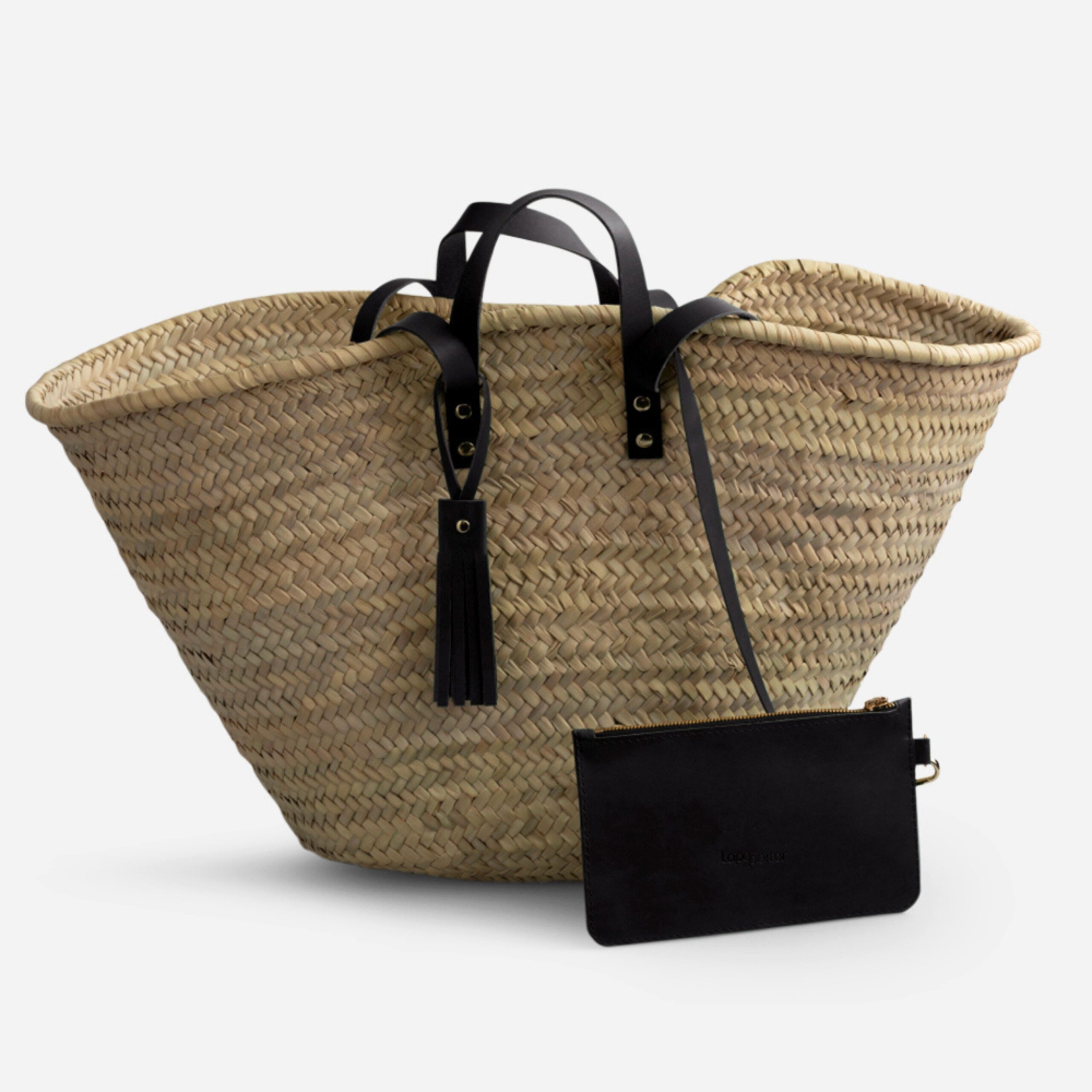 Sina Korbtasche in schwarz Lapàporter