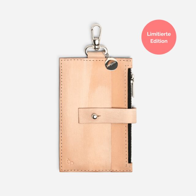 Portemonnaie mit Karabiner zum anhängen an Handykette