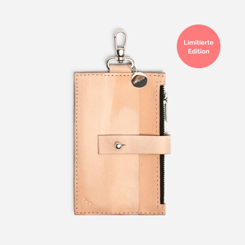 Portemonnaie mit Karabiner zum anhängen an Handykette