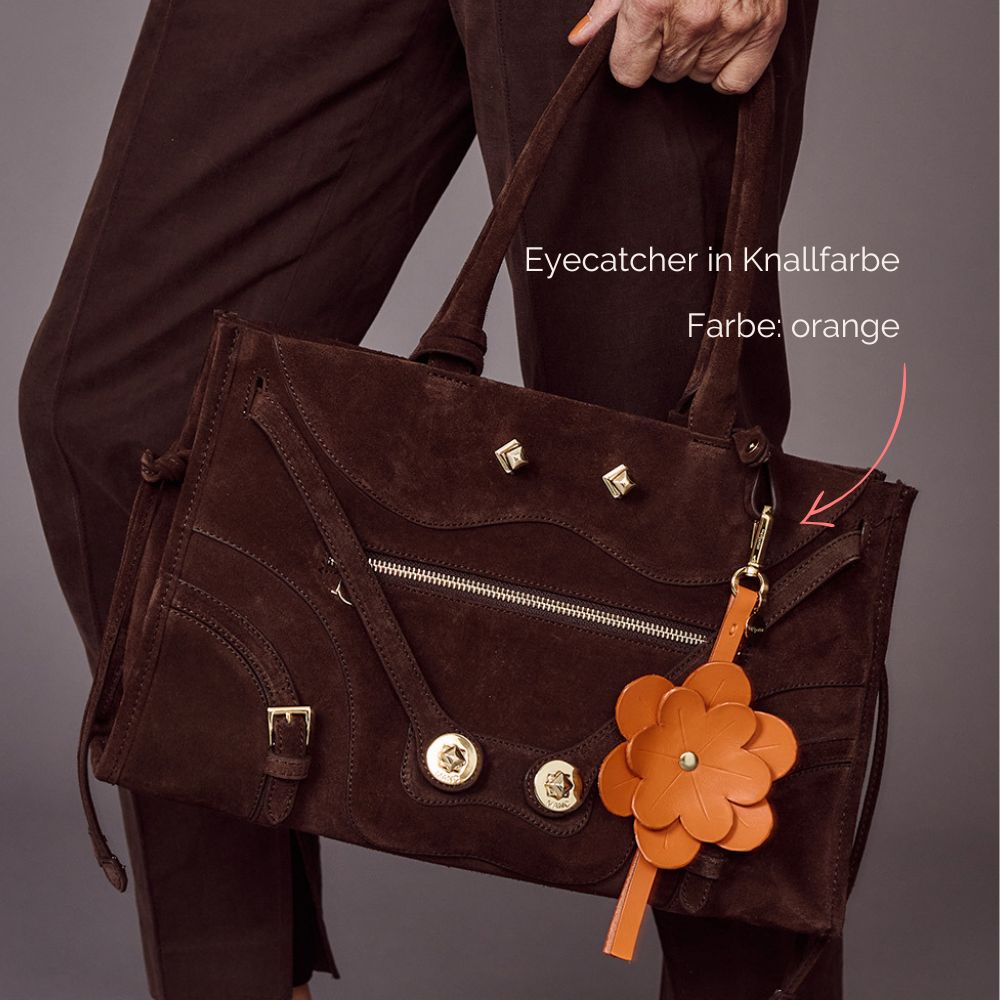 Bag Charm Trend Lederblüte