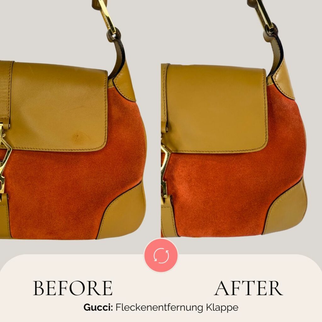 Gucci tasche Fleckenentfernung auf Leder