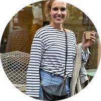 kleine Ledertasche schwarz