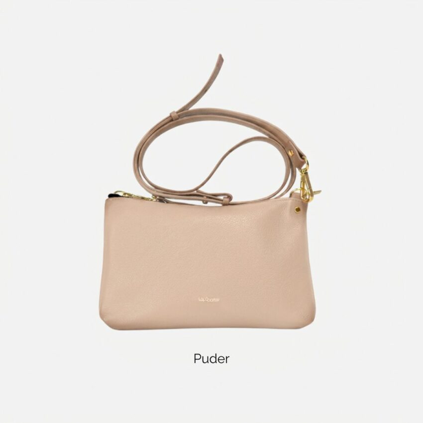 keine Ledertasche puder