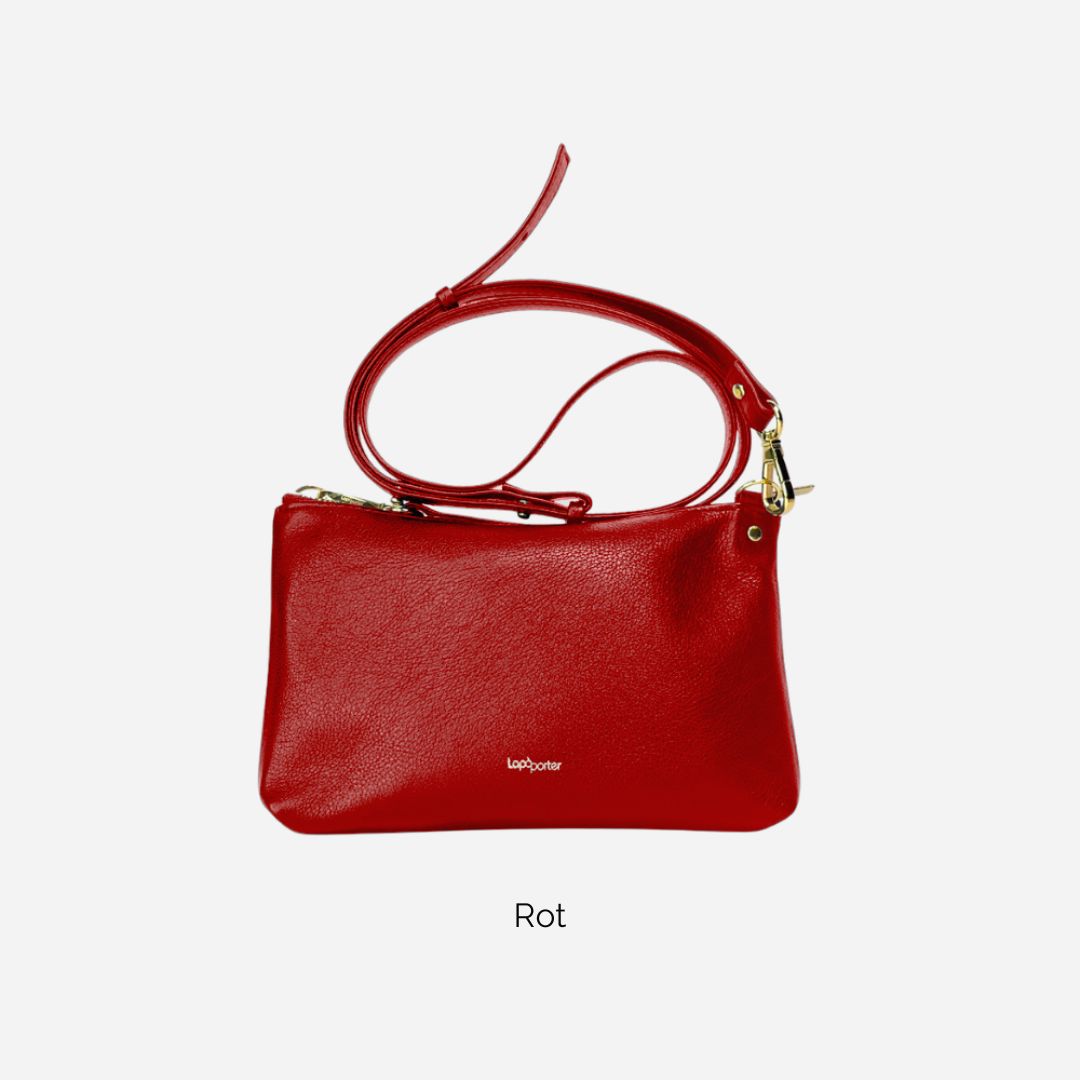 keine Ledertasche rot