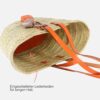 Korbtasche oder Strandtasche mit Lederhenkeln