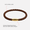 Damen-Lederarmband-geflochten