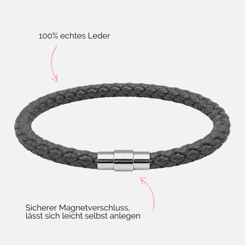 Damen-Lederarmband-geflochten