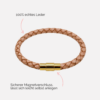 Damen-Lederarmband-geflochten