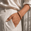 Damen-Lederarmband-geflochten
