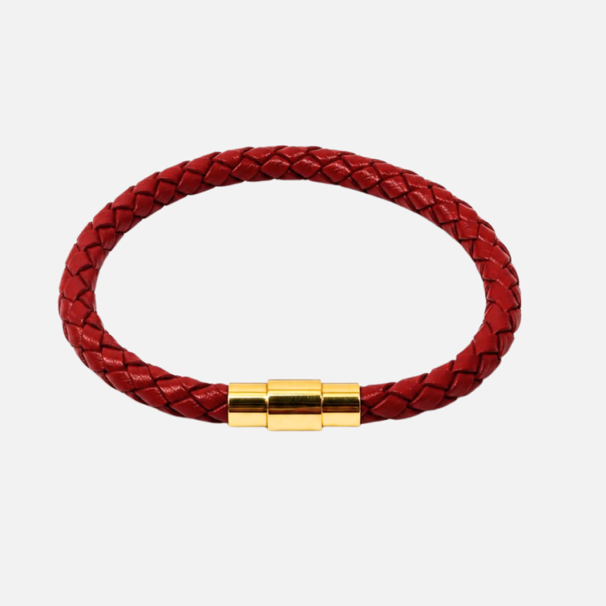 Damen-Lederarmband-geflochten