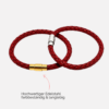 Damen-Lederarmband-geflochten